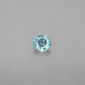 0,58 ctw natürlicher blauer Zirkon, Rundschliff, VVS-VS