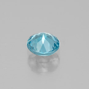 0,63 ctw natürlicher blauer Zirkon, Rundschliff, VVS-VS