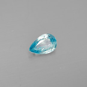 0,55 ctw natürlicher blauer Zirkon, Birnenform, VVS-VS