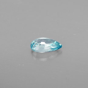 0,55 ctw natürlicher blauer Zirkon, Birnenform, VVS-VS
