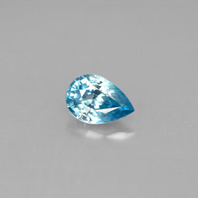 1,04 ctw natürlicher blauer Zirkon, Birnenform, VVS