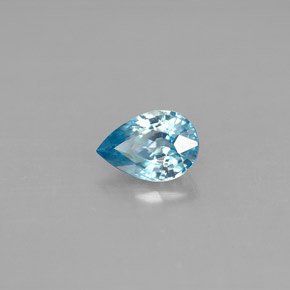 1,04 ctw natürlicher blauer Zirkon, Birnenform, VVS