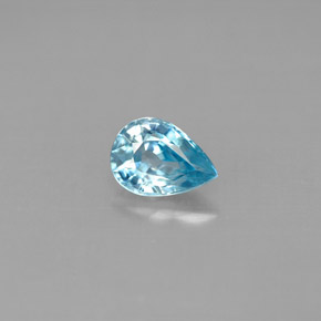 1,07 ctw natürlicher blauer Zirkon, Birnenform, VVS
