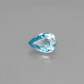 1,07 ctw natürlicher blauer Zirkon, Birnenform, VVS