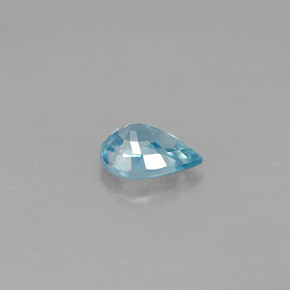 1,07 ctw natürlicher blauer Zirkon, Birnenform, VVS