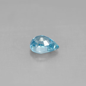 1,23 ctw natürlicher blauer Zirkon, Birnenform, VS
