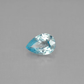 1,03 ctw natürlicher blauer Zirkon, Birnenform, VVS-VS
