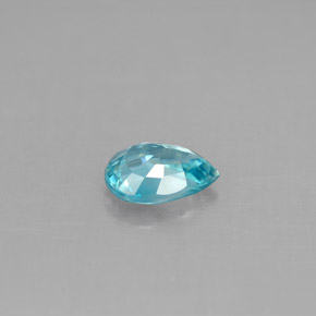 1,02 ctw natürlicher blauer Zirkon, Birnenform, VVS-VS