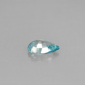 0,88 ctw natürlicher blauer Zirkon, Birnenform, VVS-VS