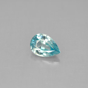 1,08 ctw natürlicher blauer Zirkon, Birnenform, VVS-VS