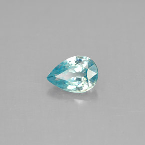 1,08 ctw natürlicher blauer Zirkon, Birnenform, VVS-VS