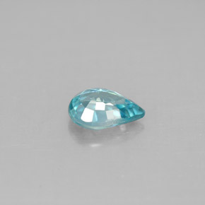 1,00 ctw natürlicher blauer Zirkon, Birnenform, VVS-VS