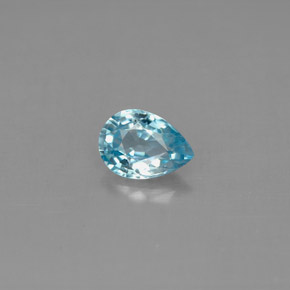1,04 ctw natürlicher blauer Zirkon, Birnenform, VVS-VS
