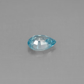 1,04 ctw natürlicher blauer Zirkon, Birnenform, VVS-VS