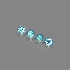  ct natürliche blauer Zirkon-Edelsteine, Rundschliff, VVS-VS
