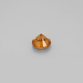0,98 ctw natürlicher orangefarbener Zirkon, Rundschliff, VVS-VS