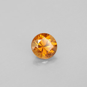 0,99 ctw natürlicher orangefarbener Zirkon, Rundschliff, VVS-VS