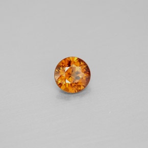 0,98 ctw natürlicher orangefarbener Zirkon, Rundschliff, VS