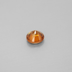 0,98 ctw natürlicher orangefarbener Zirkon, Rundschliff, VS