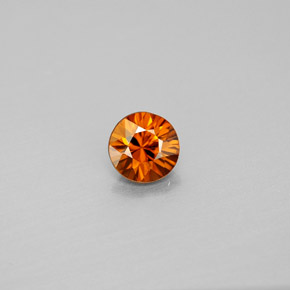1,01 ctw natürlicher orangefarbener Zirkon, Rundschliff, VS