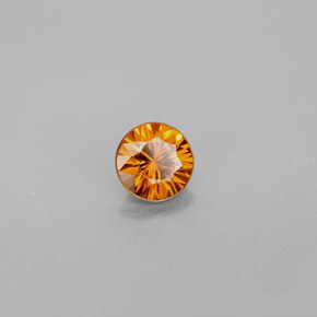 1,02 ctw natürlicher orangefarbener Zirkon, Rundschliff, VS