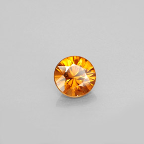 0,91 ctw natürlicher orangefarbener Zirkon, Rundschliff, VS