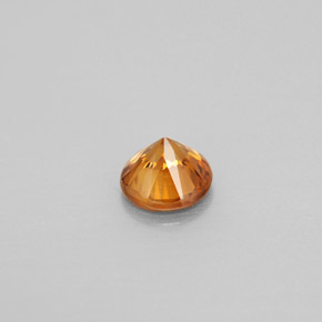 0,91 ctw natürlicher orangefarbener Zirkon, Rundschliff, VS