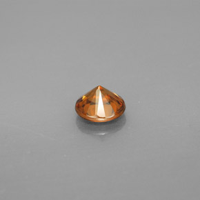 0,99 ctw natürlicher orangefarbener Zirkon, Rundschliff, VS