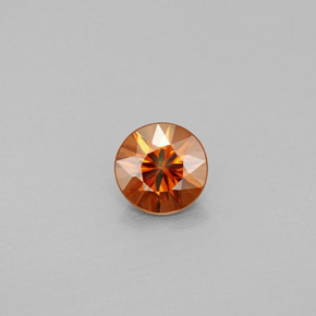 0,96 ctw natürlicher orangefarbener Zirkon, Rundschliff, VS