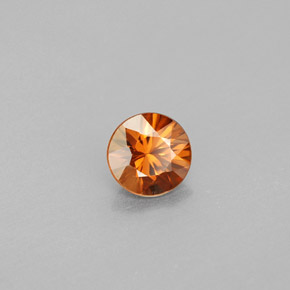 0,96 ctw natürlicher orangefarbener Zirkon, Rundschliff, VS