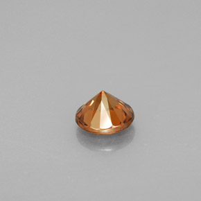 0,99 ctw natürlicher orangefarbener Zirkon, Rundschliff, VS