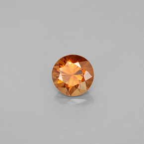 1,01 ctw natürlicher orangefarbener Zirkon, Rundschliff, VS