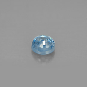 1,17 ctw natürlicher blauer Zirkon, Rundschliff, VVS-VS
