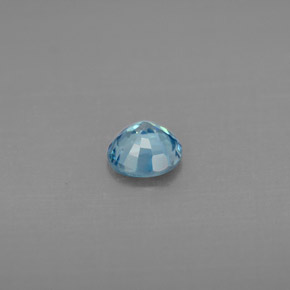 0,85 ctw natürlicher blauer Zirkon, Rundschliff, VVS