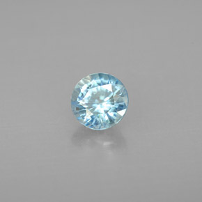 1,15 ctw natürlicher blauer Zirkon, Rundschliff, VS