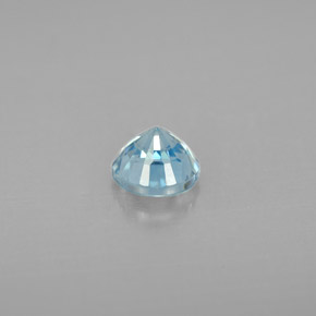 1,15 ctw natürlicher blauer Zirkon, Rundschliff, VS