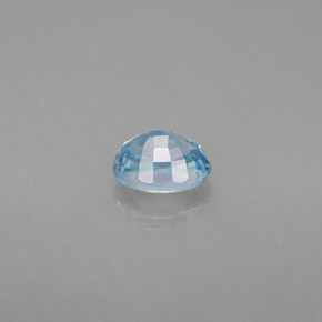 1,27 ctw natürlicher blauer Zirkon, Oval Schliff, VVS