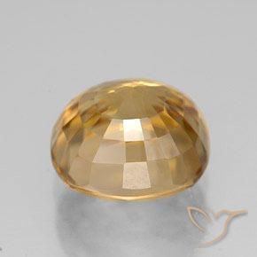 9,17 ctw natürlicher Mittleres Gold Zirkon, Kissen, VVS-VS