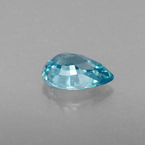 1,08 ctw natürlicher blauer Zirkon, Birnenform, VVS-VS