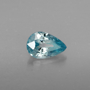 0,90 ctw natürlicher blauer Zirkon, Birnenform, VVS-VS