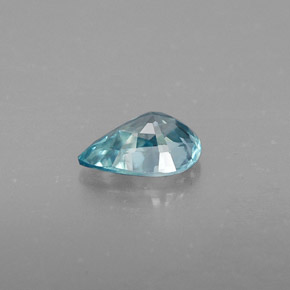 0,90 ctw natürlicher blauer Zirkon, Birnenform, VVS-VS