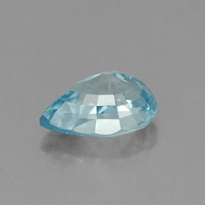 1,05 ctw natürlicher blauer Zirkon, Birnenform, VVS