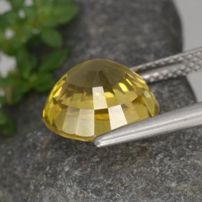 6,97 ctw natürlicher gelber Zirkon, Rundschliff, VVS