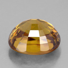 10,17 ctw natürlicher gelber Zirkon, Oval Schliff, IF