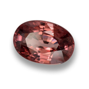 3,83 ctw natürlicher roter Zirkon, Oval Schliff, VVS