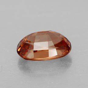 3,73 ctw natürlicher orangefarbener Zirkon, Oval Schliff, VVS