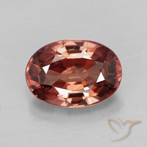 3,68 ctw natürlicher roter Zirkon, Oval Schliff, VVS-VS