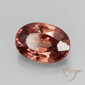 3,68 ctw natürlicher roter Zirkon, Oval Schliff, VVS-VS