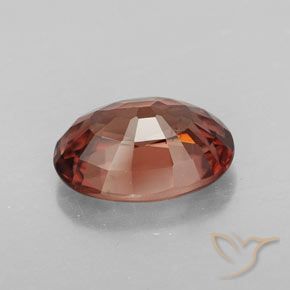 3,68 ctw natürlicher roter Zirkon, Oval Schliff, VVS-VS
