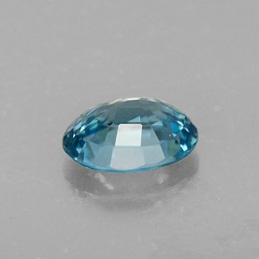 1,25 ctw natürlicher blauer Zirkon, Oval Schliff, VVS